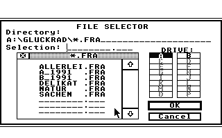 Glücksrad ST atari screenshot